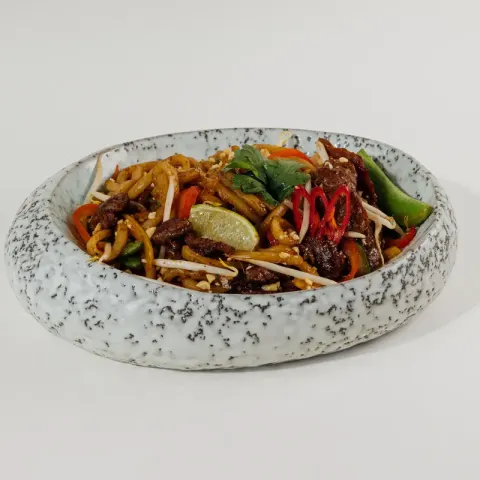 Black Pepper Beef Udon
